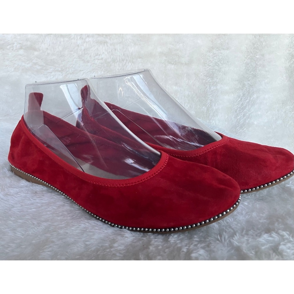 Chelsea & Violet Red Studded Ballet Flat
